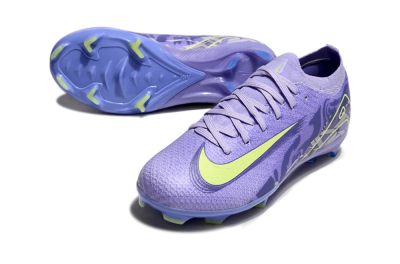 Kids Nike Air Zoom Mercurial Vapor 16 Elite FG Firm Ground Low-Tops Football Boots - Purple/Yellow