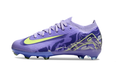 Kids Nike Air Zoom Mercurial Vapor 16 Elite FG Firm Ground Low-Tops Football Boots - Purple/Yellow