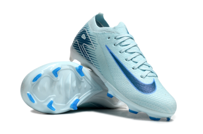 Kids Nike Air Zoom Mercurial Vapor 16 Elite FG Firm Ground Low-Tops Football Boots - Jade/Blue/White