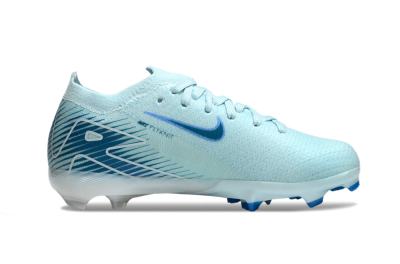 Kids Nike Air Zoom Mercurial Vapor 16 Elite FG Firm Ground Low-Tops Football Boots - Jade/Blue/White