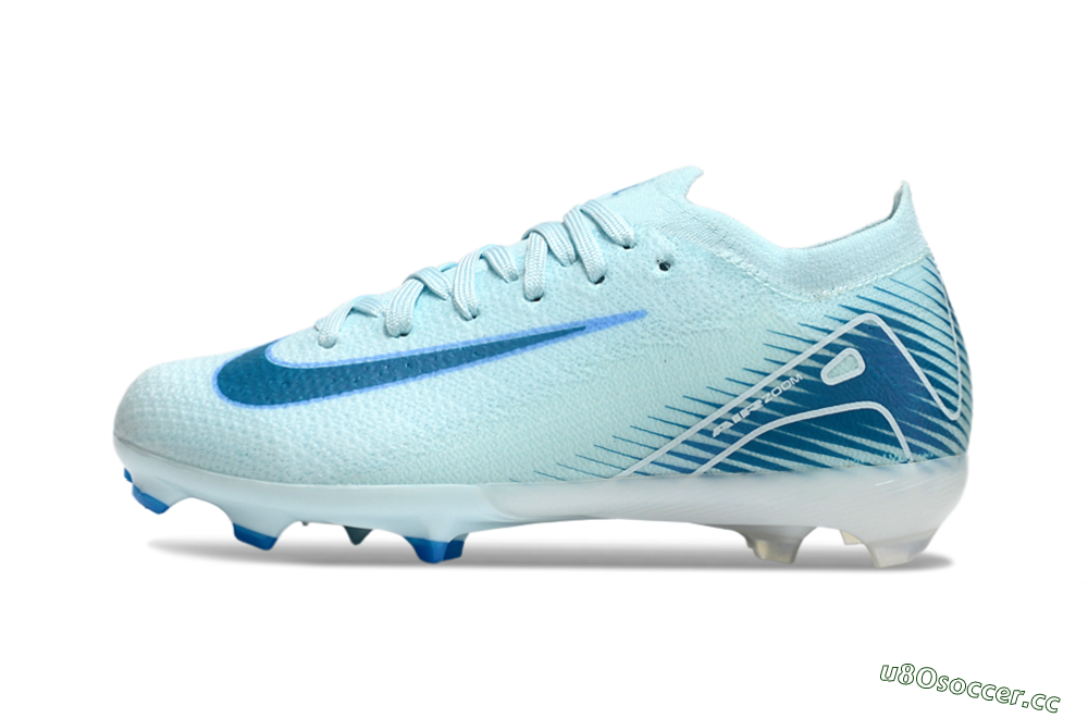 Kids Nike Air Zoom Mercurial Vapor 16 Elite FG Firm Ground Low-Tops Football Boots - Jade/Blue/White 0