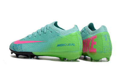 Kids Nike Air Zoom Mercurial Vapor 16 Elite FG Firm Ground Low-Tops Football Boots - Jade/Yellow/Pink