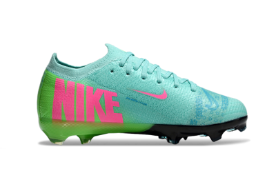 Kids Nike Air Zoom Mercurial Vapor 16 Elite FG Firm Ground Low-Tops Football Boots - Jade/Yellow/Pink