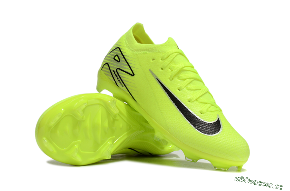 Kids Nike Air Zoom Mercurial Vapor 16 Elite FG Firm Ground Low-Tops Football Boots - Yellow/Black/Silver 1