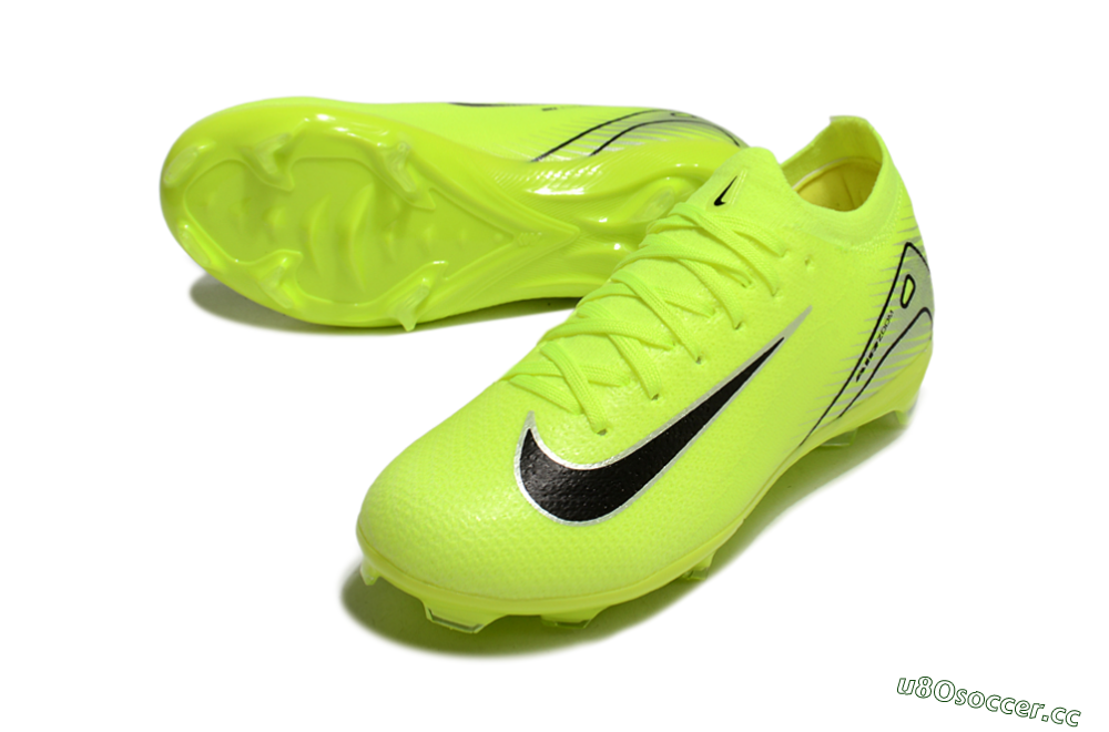 Kids Nike Air Zoom Mercurial Vapor 16 Elite FG Firm Ground Low-Tops Football Boots - Yellow/Black/Silver 3