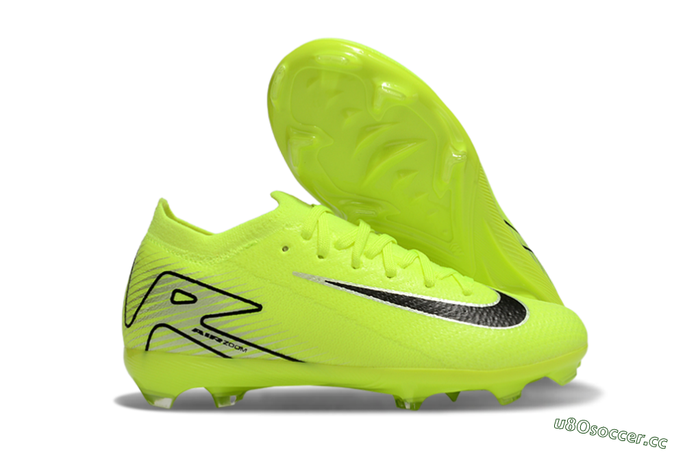 Kids Nike Air Zoom Mercurial Vapor 16 Elite FG Firm Ground Low-Tops Football Boots - Yellow/Black/Silver 2