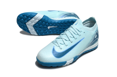 Kids Nike Air Zoom Mercurial Vapor 16 Elite TF Artificial Turf Low-Tops Football Shoes - Jade/Blue