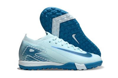 Kids Nike Air Zoom Mercurial Vapor 16 Elite TF Artificial Turf Low-Tops Football Shoes - Jade/Blue