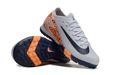 Kids Nike Air Zoom Mercurial Vapor 16 Elite TF Artificial Turf Low-Tops Football Shoes - Grey/Black/Leopard