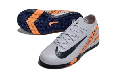 Kids Nike Air Zoom Mercurial Vapor 16 Elite TF Artificial Turf Low-Tops Football Shoes - Grey/Black/Leopard