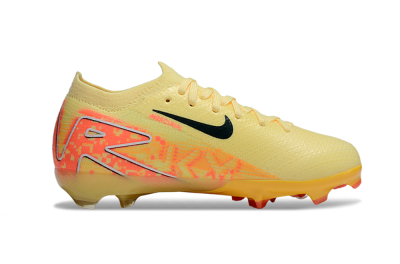 Kids Nike Air Zoom Mercurial Vapor 16 Elite FG Firm Ground Low-Tops Football Boots - Yellow/Black/Red