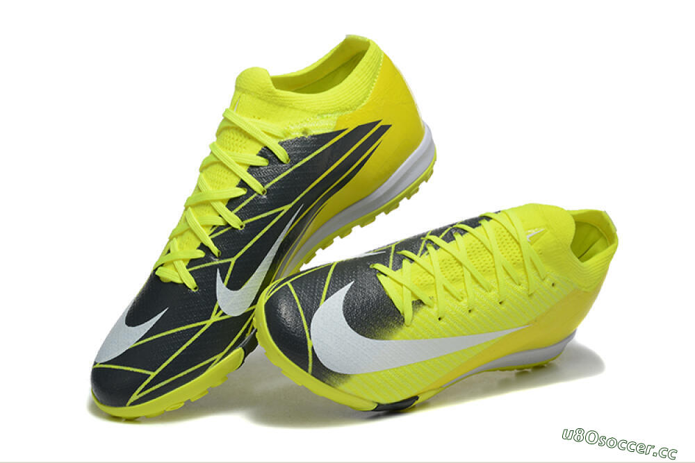 Men's Nike Air Zoom Mercurial Vapor 16 Elite TF Artificial Turf Low-Tops Football Shoes - Yellow/Black/White 6