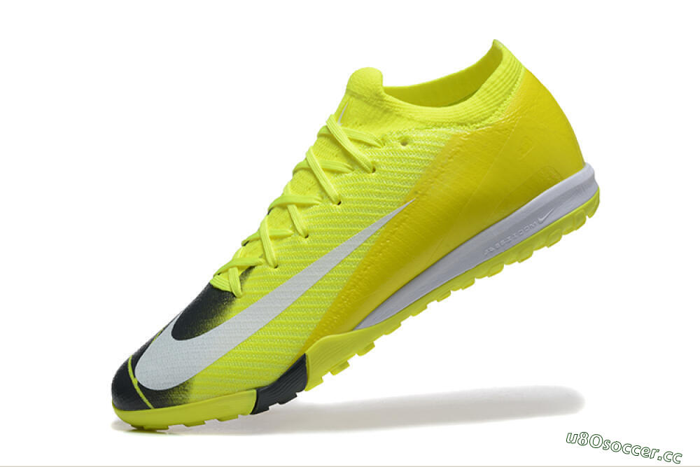 Men's Nike Air Zoom Mercurial Vapor 16 Elite TF Artificial Turf Low-Tops Football Shoes - Yellow/Black/White 8