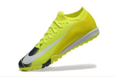 Men's Nike Air Zoom Mercurial Vapor 16 Elite TF Artificial Turf Low-Tops Football Shoes - Yellow/Black/White