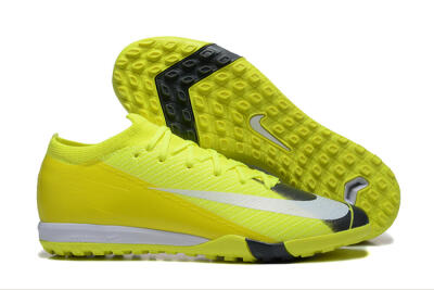 Men's Nike Air Zoom Mercurial Vapor 16 Elite TF Artificial Turf Low-Tops Football Shoes - Yellow/Black/White