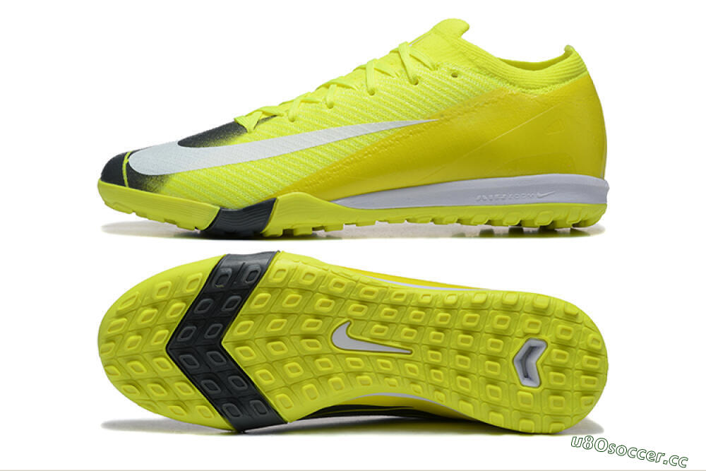 Men's Nike Air Zoom Mercurial Vapor 16 Elite TF Artificial Turf Low-Tops Football Shoes - Yellow/Black/White 1