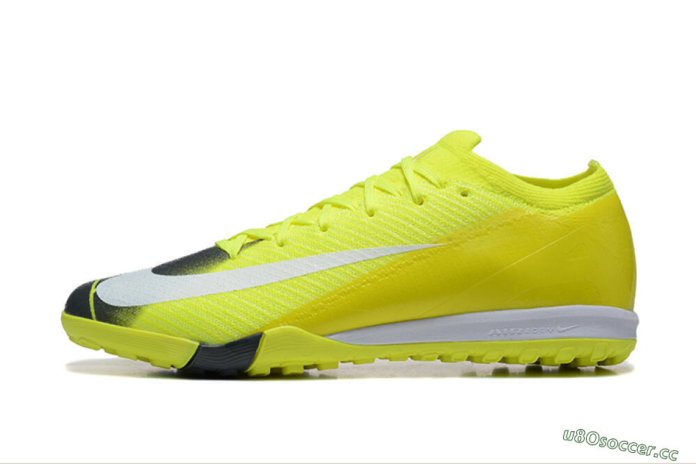 Men's Nike Air Zoom Mercurial Vapor 16 Elite TF Artificial Turf Low-Tops Football Shoes - Yellow/Black/White 0