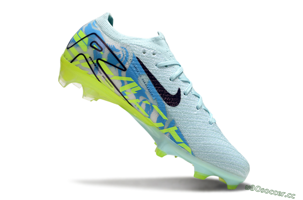 Unisex Nike Air Zoom Mercurial Vapor 16 Elite FG Firm Ground Low-Tops Football Boots - Jade/Blue/Yellow 4