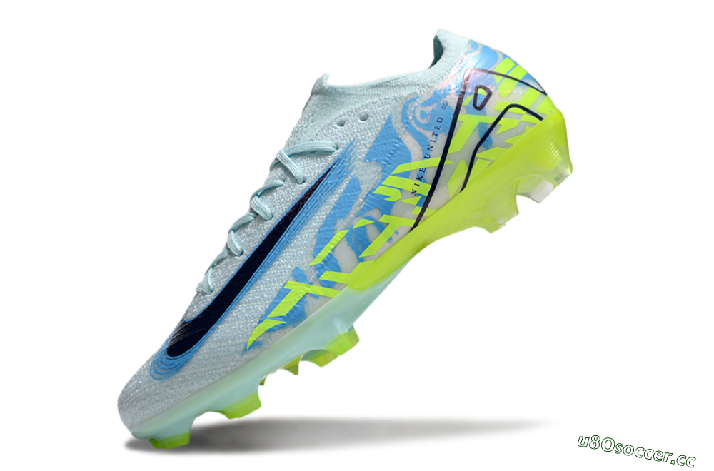 Unisex Nike Air Zoom Mercurial Vapor 16 Elite FG Firm Ground Low-Tops Football Boots - Jade/Blue/Yellow 5