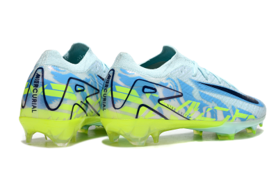 Unisex Nike Air Zoom Mercurial Vapor 16 Elite FG Firm Ground Low-Tops Football Boots - Jade/Blue/Yellow