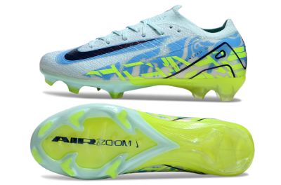 Unisex Nike Air Zoom Mercurial Vapor 16 Elite FG Firm Ground Low-Tops Football Boots - Jade/Blue/Yellow