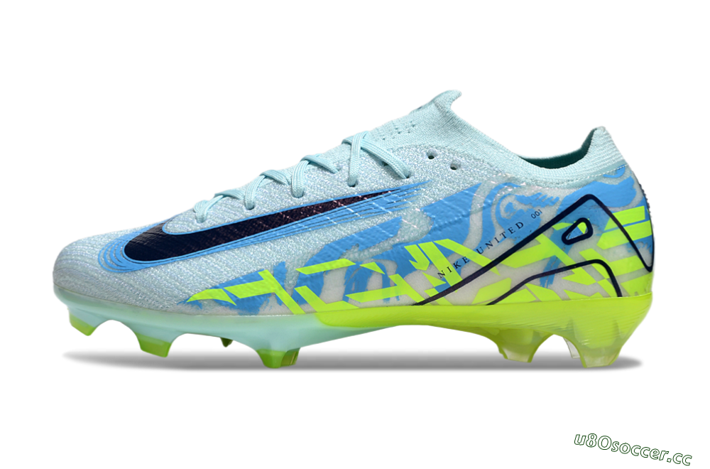 Unisex Nike Air Zoom Mercurial Vapor 16 Elite FG Firm Ground Low-Tops Football Boots - Jade/Blue/Yellow 0