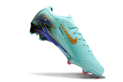 Unisex Nike Air Zoom Mercurial Vapor 16 Elite FG Firm Ground Low-Tops Football Boots - Jade/Gold/Blue