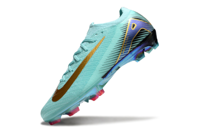 Unisex Nike Air Zoom Mercurial Vapor 16 Elite FG Firm Ground Low-Tops Football Boots - Jade/Gold/Blue