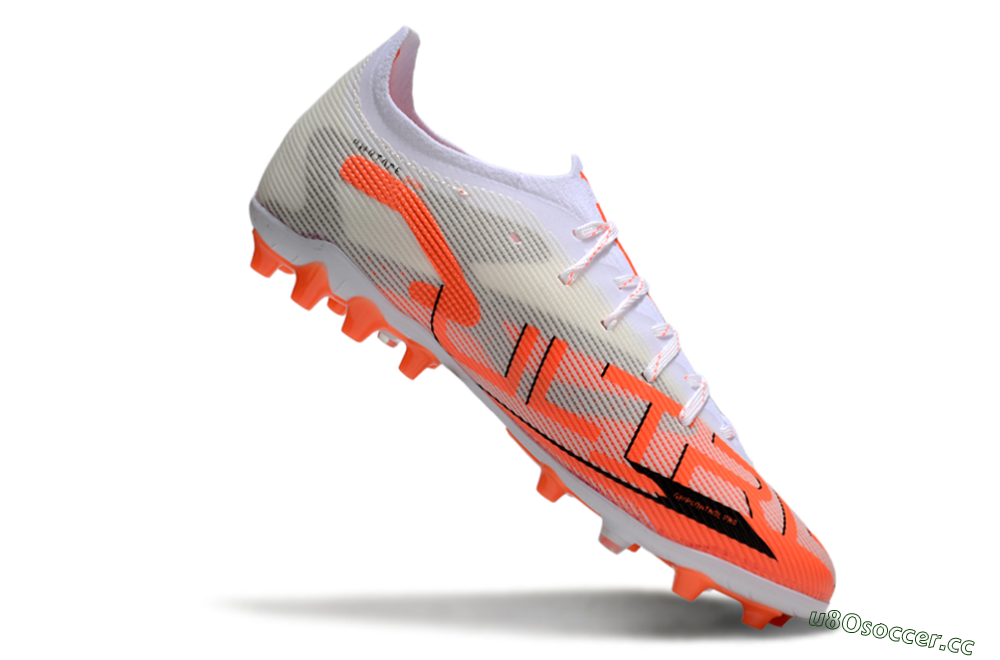Men's Puma Ultra 5 Ultimate AG Artificial Grass Low-Tops Football Boots - White/Red/Black 4