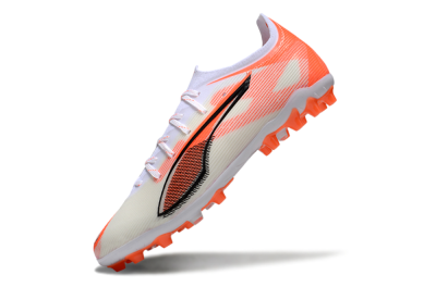 Men's Puma Ultra 5 Ultimate AG Artificial Grass Low-Tops Football Boots - White/Red/Black