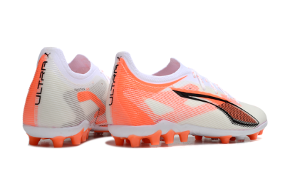 Men's Puma Ultra 5 Ultimate AG Artificial Grass Low-Tops Football Boots - White/Red/Black