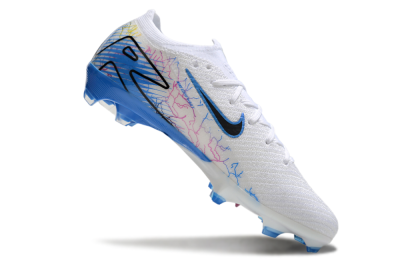 Men's Nike Air Zoom Mercurial Vapor 16 Elite FG Firm Ground Low-Tops Football Boots - White/Black/Blue/Pink/Yellow