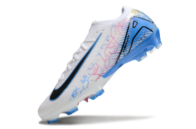 Men's Nike Air Zoom Mercurial Vapor 16 Elite FG Firm Ground Low-Tops Football Boots - White/Black/Blue/Pink/Yellow
