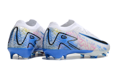 Men's Nike Air Zoom Mercurial Vapor 16 Elite FG Firm Ground Low-Tops Football Boots - White/Black/Blue/Pink/Yellow
