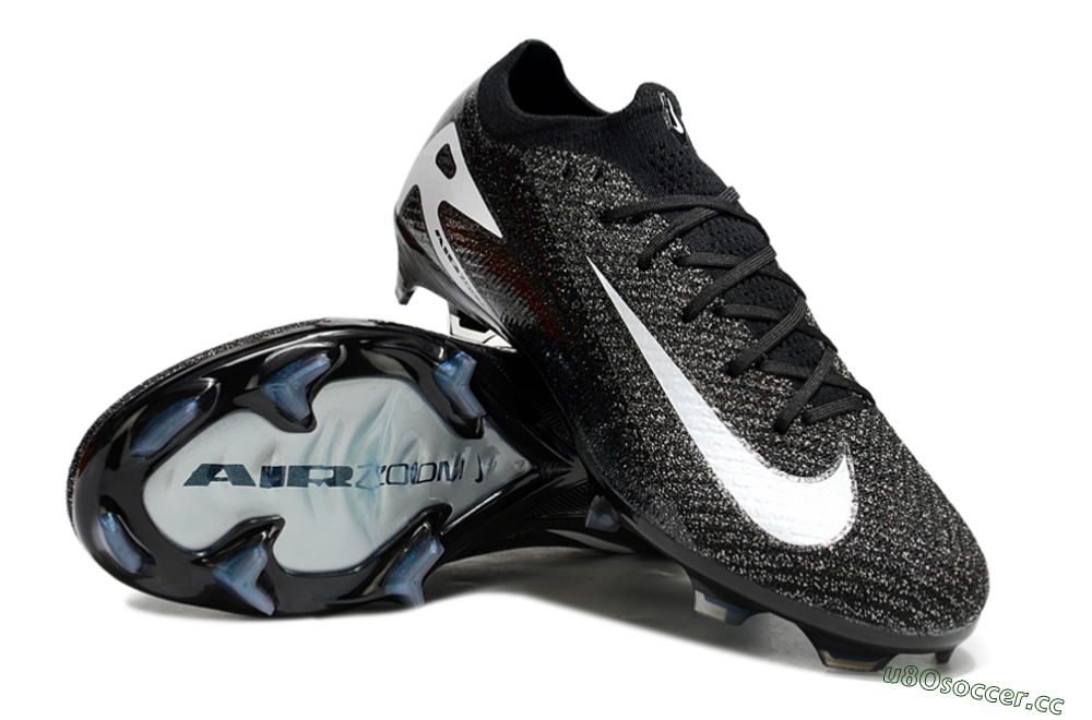 Unisex Nike Air Zoom Mercurial Vapor 16 Elite FG Firm Ground Low-Tops Football Boots - Black/White 3