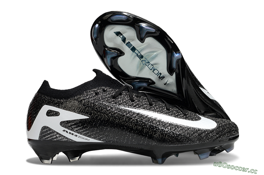 Unisex Nike Air Zoom Mercurial Vapor 16 Elite FG Firm Ground Low-Tops Football Boots - Black/White 2