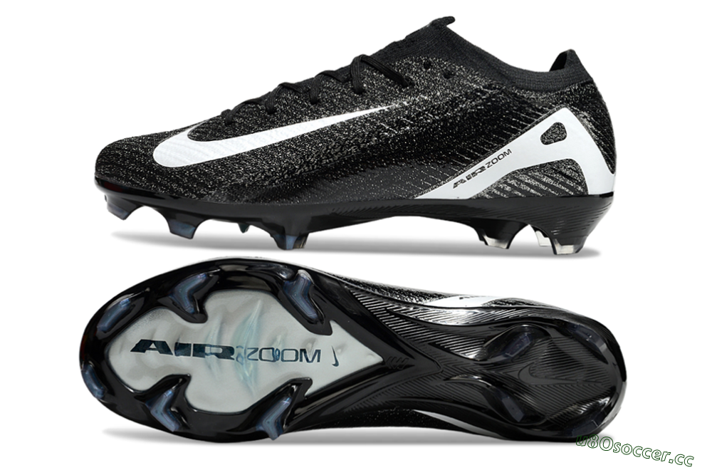 Unisex Nike Air Zoom Mercurial Vapor 16 Elite FG Firm Ground Low-Tops Football Boots - Black/White 1
