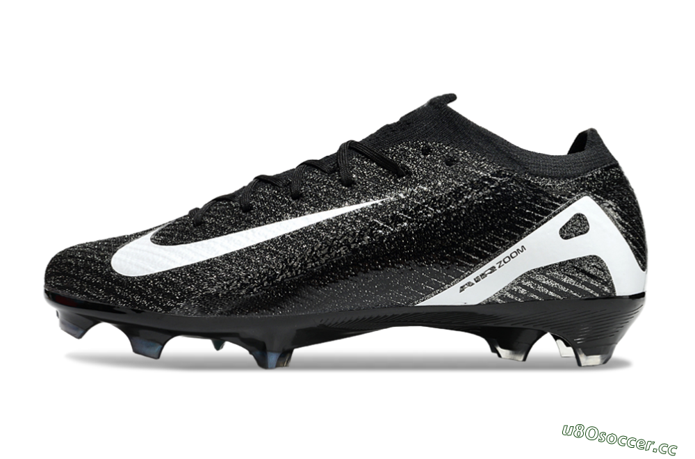 Unisex Nike Air Zoom Mercurial Vapor 16 Elite FG Firm Ground Low-Tops Football Boots - Black/White 0