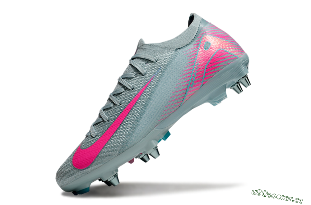 Men's Nike Air Zoom Mercurial Vapor 16 Elite SG Soft Ground Low-Tops Football Boots - Jade/Pink 5