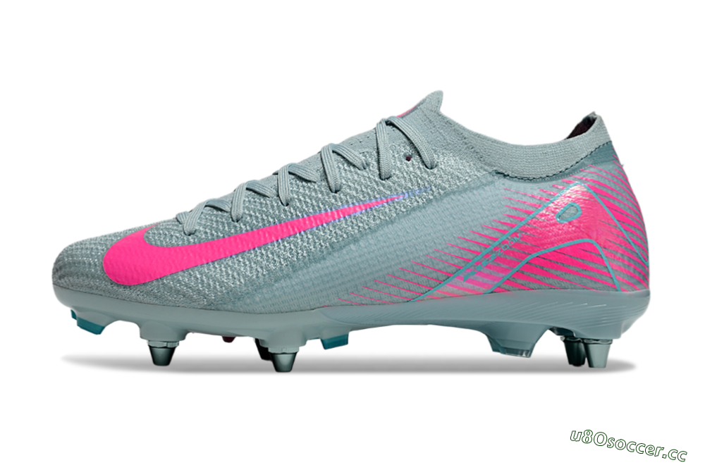 Men's Nike Air Zoom Mercurial Vapor 16 Elite SG Soft Ground Low-Tops Football Boots - Jade/Pink 0