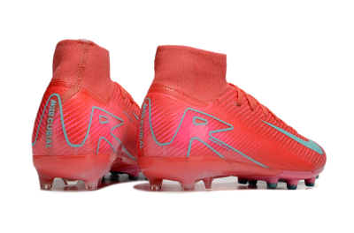 Men's Nike Air Zoom Mercurial Superfly 10 Elite AG Artificial Grass High-Tops Football Boots - Red/Jade