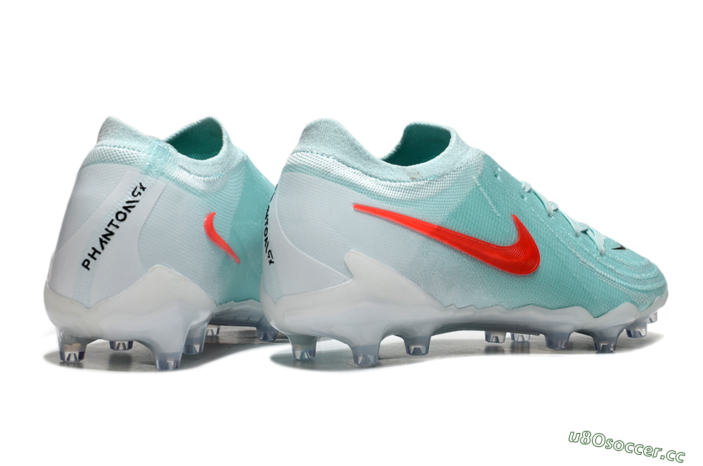 Men's Nike Phantom GX Elite AG Artificial Grass Low-Tops Football Boots - Jade/Red/White 6