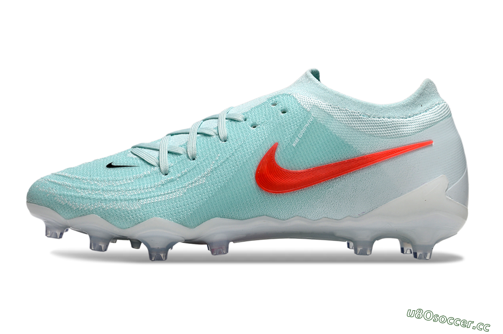 Men's Nike Phantom GX Elite AG Artificial Grass Low-Tops Football Boots - Jade/Red/White 0