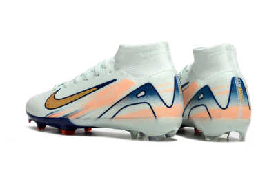 Kids Nike Air Zoom Mercurial Superfly 10 Elite FG Firm Ground High-Tops Football Boots - Jade/Gold/Blue