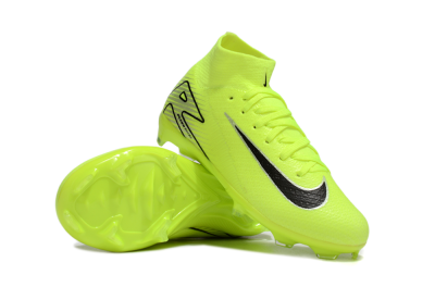 Kids Nike Air Zoom Mercurial Superfly 10 Elite FG Firm Ground High-Tops Football Boots - Yellow/Black/Silver