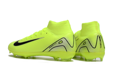 Kids Nike Air Zoom Mercurial Superfly 10 Elite FG Firm Ground High-Tops Football Boots - Yellow/Black/Silver