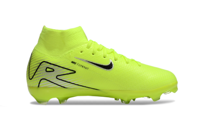 Kids Nike Air Zoom Mercurial Superfly 10 Elite FG Firm Ground High-Tops Football Boots - Yellow/Black/Silver