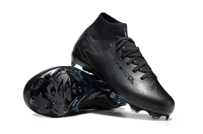 Kids Nike Air Zoom Mercurial Superfly 10 Elite FG Firm Ground High-Tops Football Boots - Black/Blue