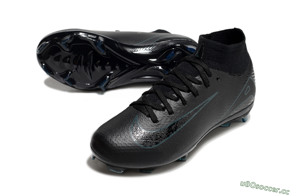 Kids Nike Air Zoom Mercurial Superfly 10 Elite FG Firm Ground High-Tops Football Boots - Black/Blue 3