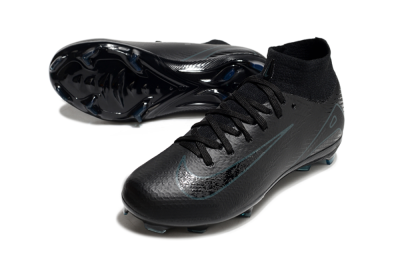 Kids Nike Air Zoom Mercurial Superfly 10 Elite FG Firm Ground High-Tops Football Boots - Black/Blue